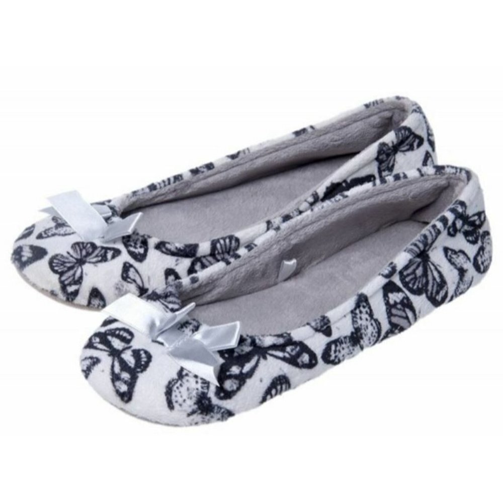 Butterfly Memory Foam Slippers House Shoes Women's size 8